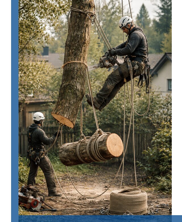 Валка деревьев частями в Одинцове, безопасно и аккуратно