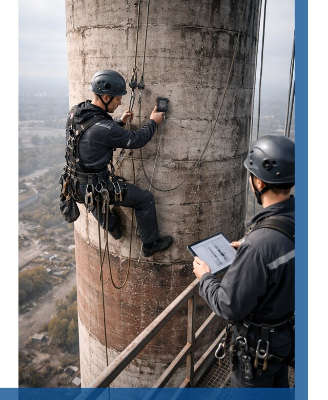 Обследование дымовой трубы в Одинцове от 8285 р. | ВЫСОТНИК-Днц